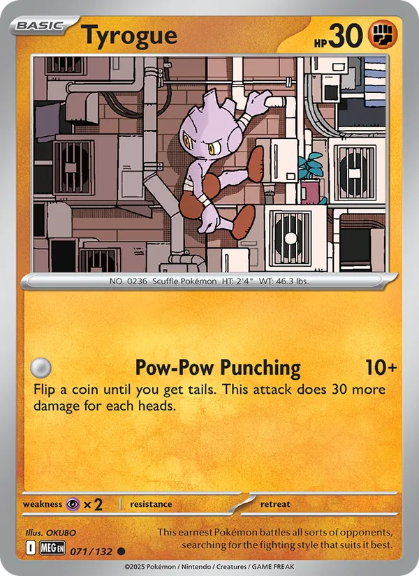 Tyrogue — Mega Evolution #071 (Pokémon TCG card)