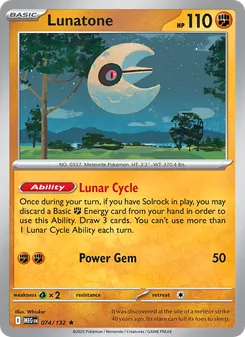 Lunatone (Mega Evolution #074)