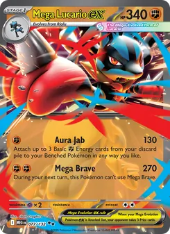 Mega Lucario ex (Mega Evolution #077)