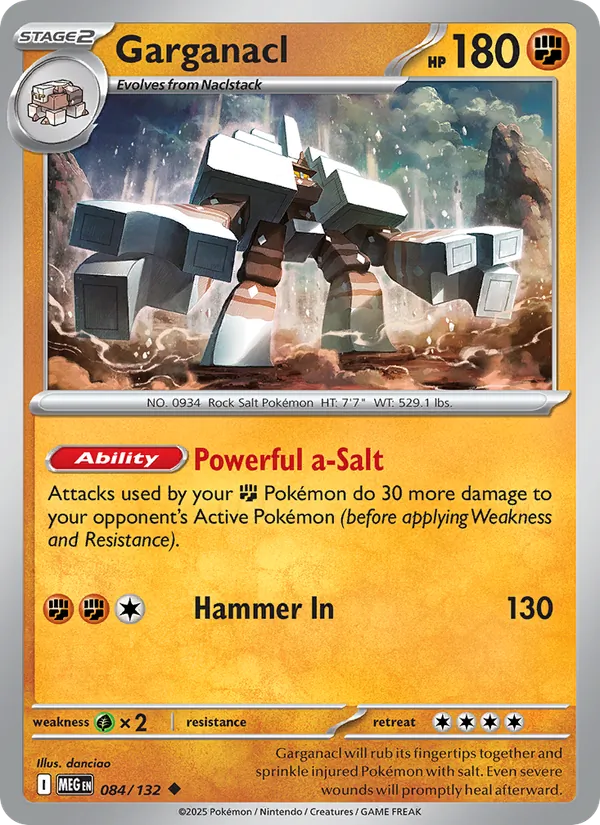 Garganacl — Mega Evolution #084 (Pokémon TCG card)