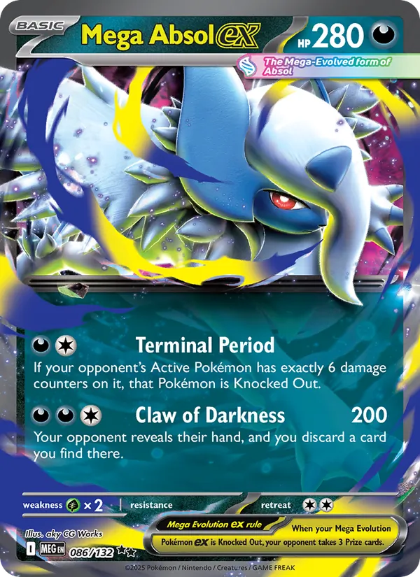 Mega Absol ex — Mega Evolution #086 (Pokémon TCG card)