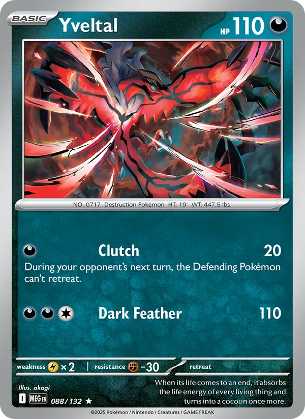 Yveltal — Mega Evolution #088 (Pokémon TCG card)