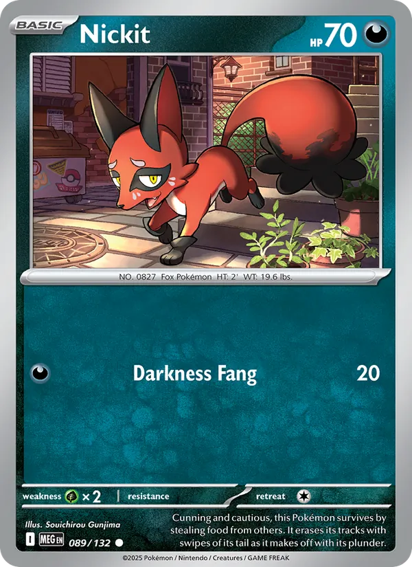 Nickit — Mega Evolution #089 (Pokémon TCG card)