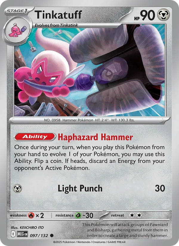 Tinkatuff — Mega Evolution #097 (Pokémon TCG card)