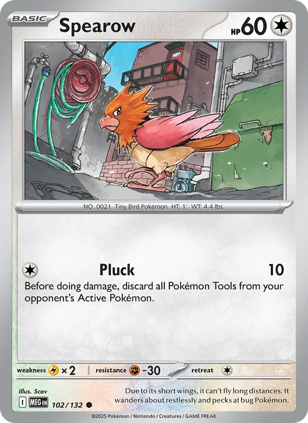 Spearow — Mega Evolution #102 (Pokémon TCG card)