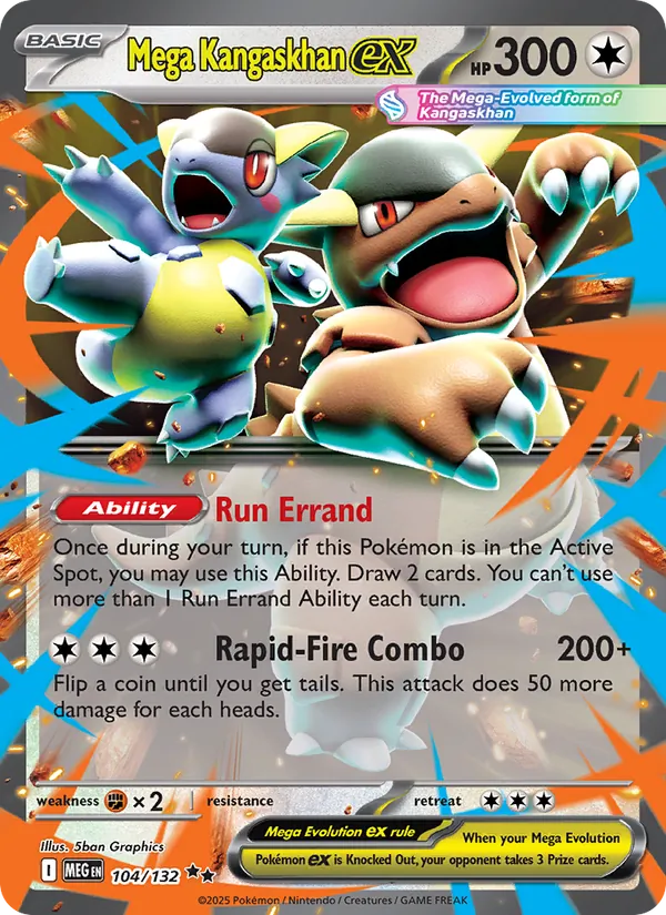 Mega Kangaskhan ex — Mega Evolution #104 (Pokémon TCG card)