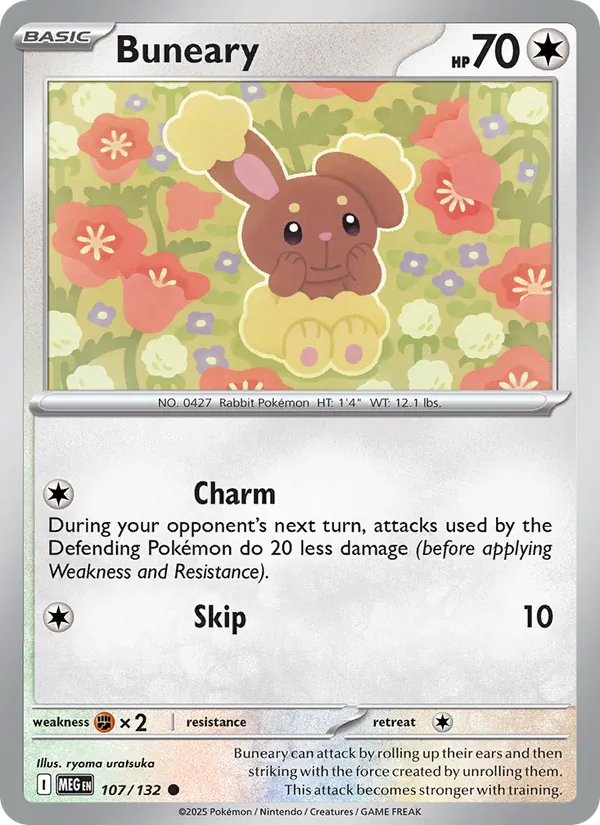 Buneary — Mega Evolution #107 (Pokémon TCG card)