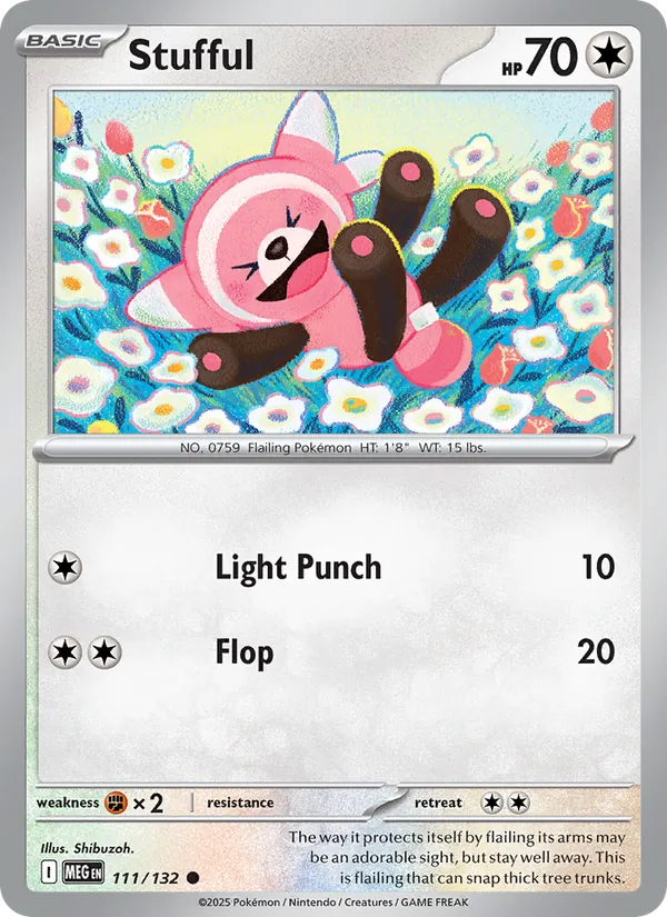 Stufful — Mega Evolution #111 (Pokémon TCG card)