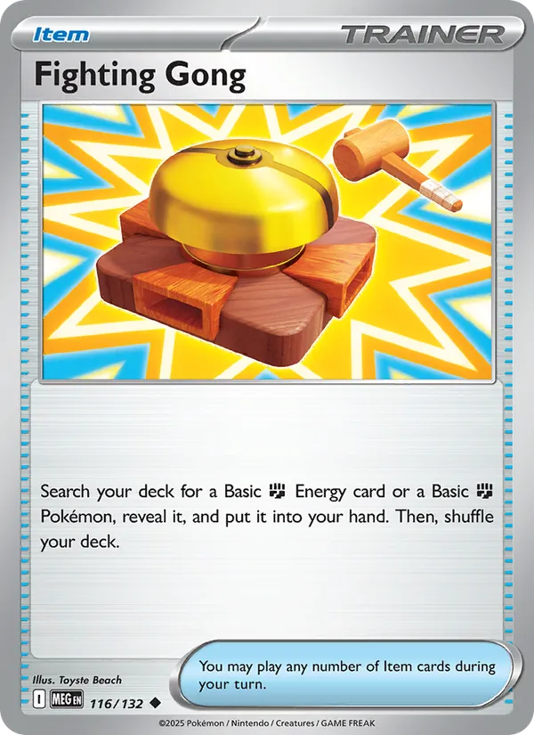 Fighting Gong — Mega Evolution #116 (Pokémon TCG card)