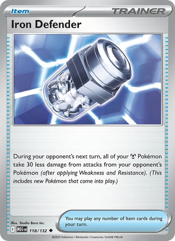 Iron Defender — Mega Evolution #118 (Pokémon TCG card)