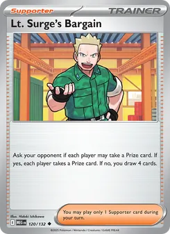 Lt. Surge's Bargain (Mega Evolution #120)