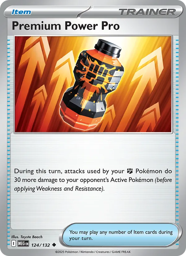 Premium Power Pro — Mega Evolution #124 (Pokémon TCG card)