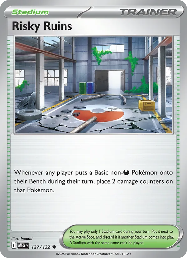 Risky Ruins — Mega Evolution #127 (Pokémon TCG card)