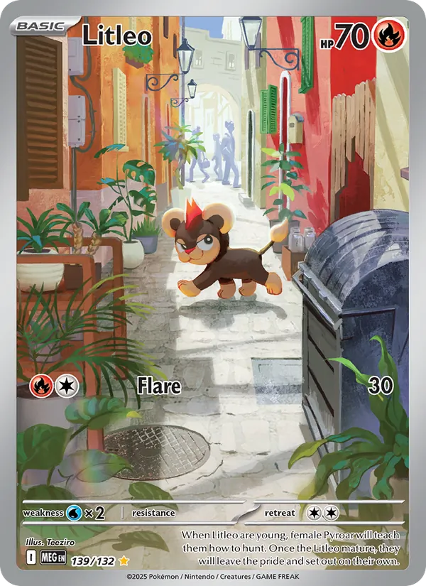 Litleo — Mega Evolution #139 (Pokémon TCG card)