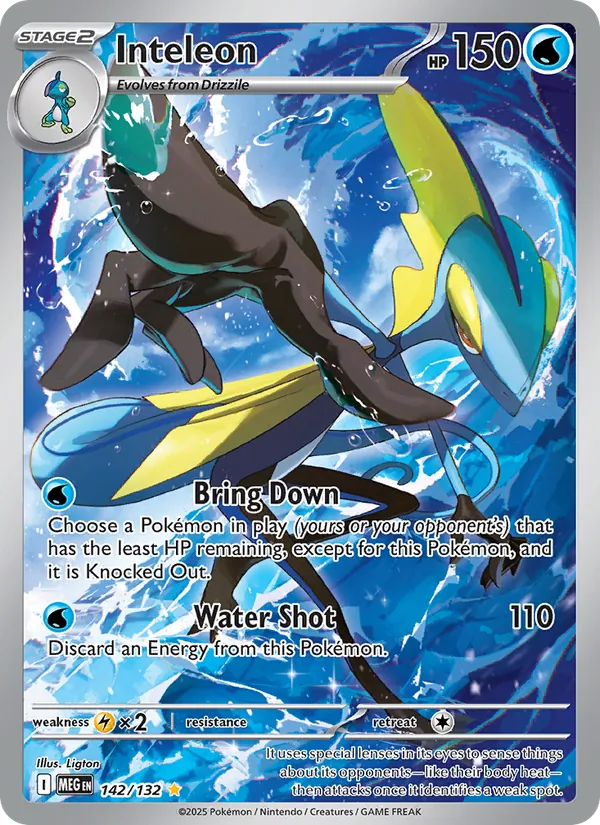 Inteleon — Mega Evolution #142 (Pokémon TCG card)