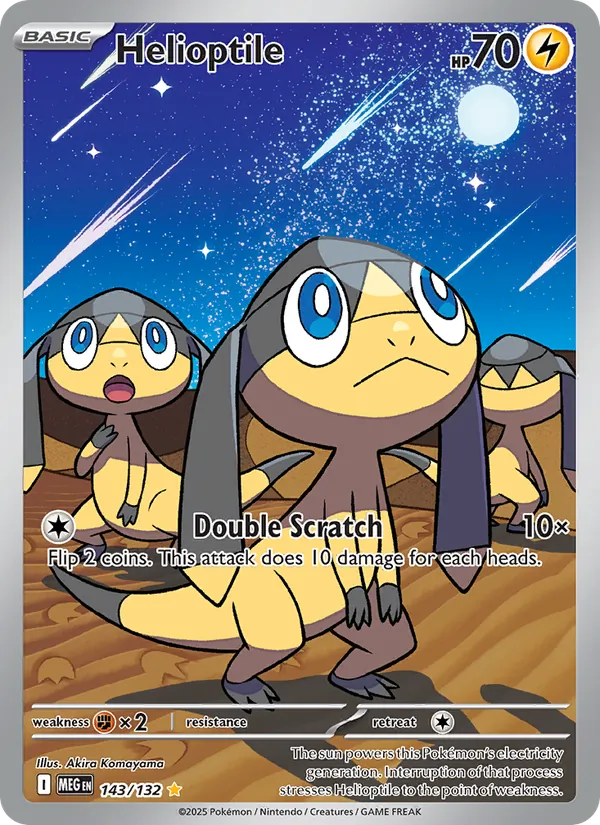 Helioptile — Mega Evolution #143 (Pokémon TCG card)