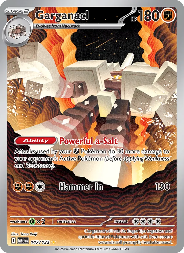 Garganacl — Mega Evolution #147 (Pokémon TCG card)