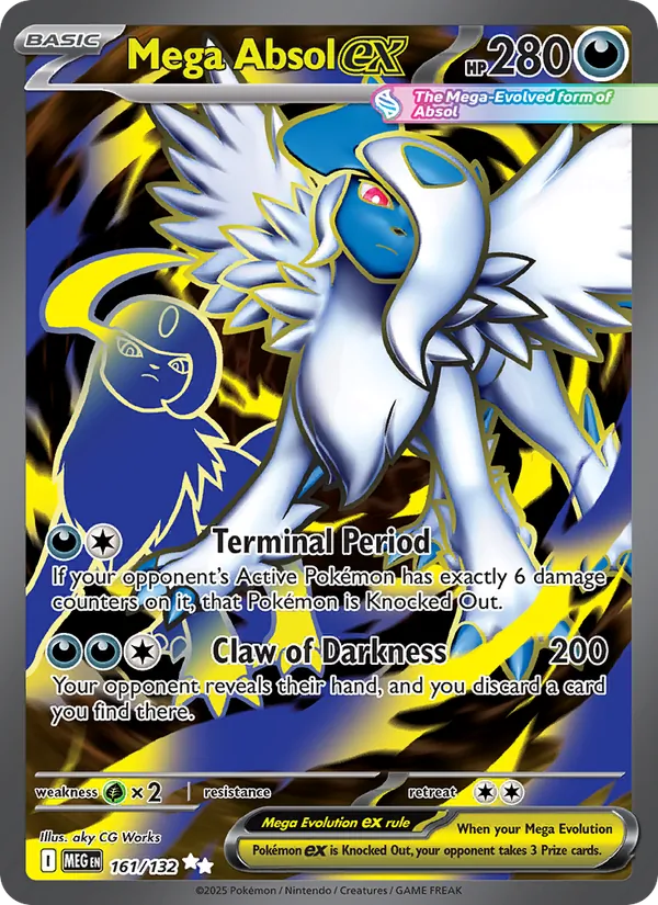 Mega Absol ex — Mega Evolution #161 (Pokémon TCG card)