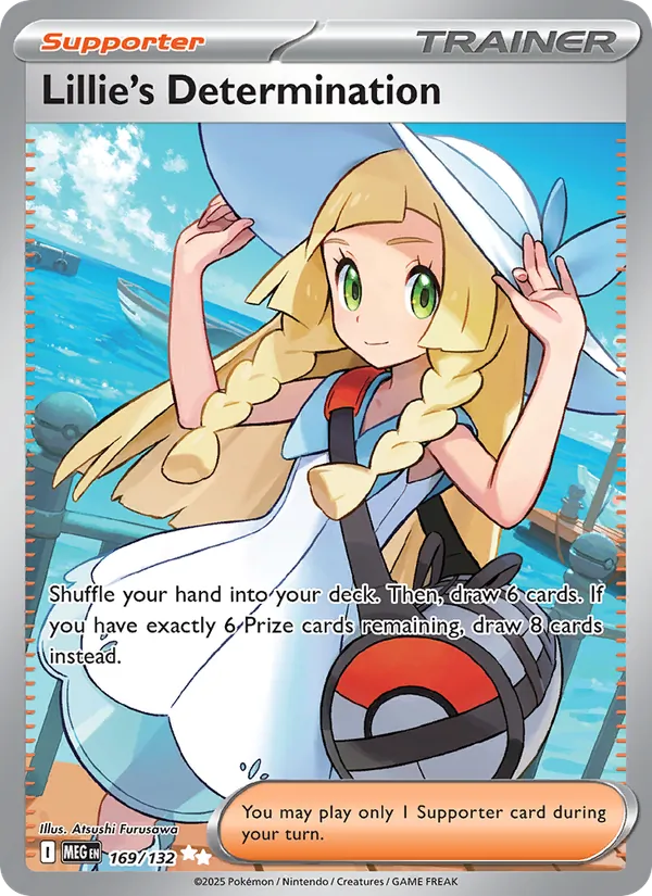Lillie's Determination — Mega Evolution #169 (Pokémon TCG card)