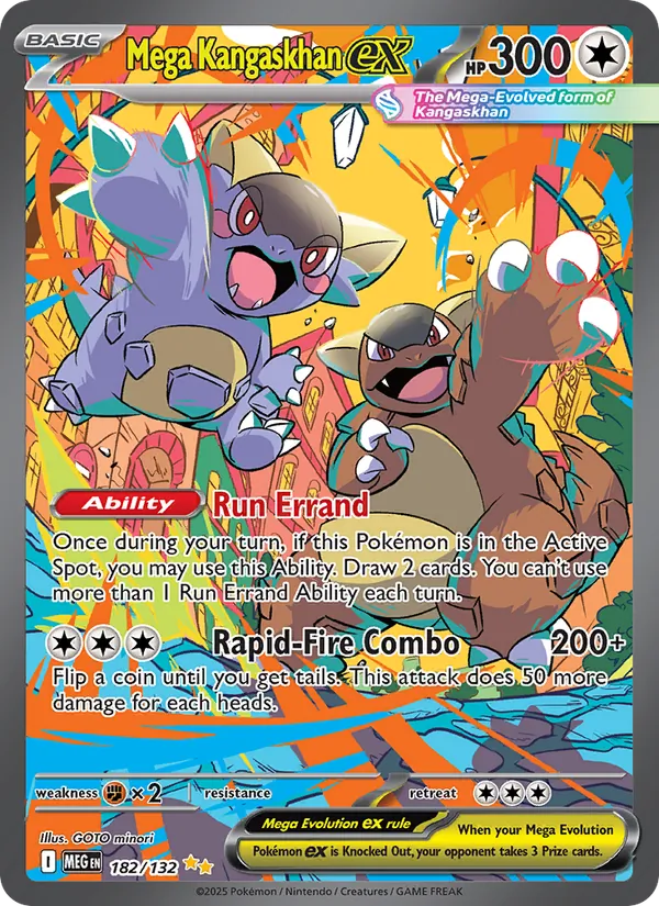 Mega Kangaskhan ex — Mega Evolution #182 (Pokémon TCG card)