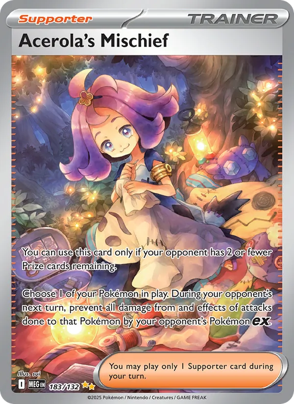 Acerola's Mischief — Mega Evolution #183 (Pokémon TCG card)