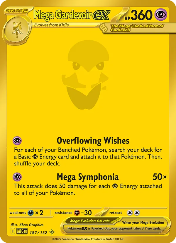 Mega Gardevoir ex — Mega Evolution #187 (Pokémon TCG card)