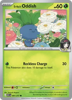 Erika's Oddish (Ascended Heroes #001)