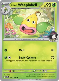 Erika's Weepinbell (Ascended Heroes #005)