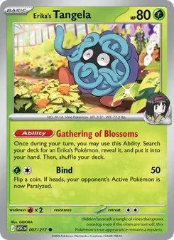 Erika's Tangela (Ascended Heroes #007)