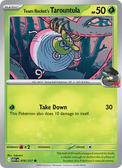 Team Rocket's Tarountula (Ascended Heroes #018)