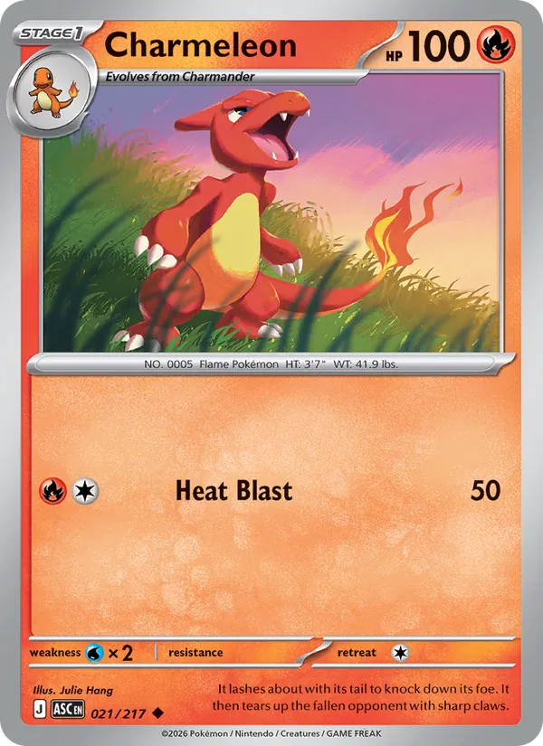 Charmeleon — Ascended Heroes #021 (Pokémon TCG card)