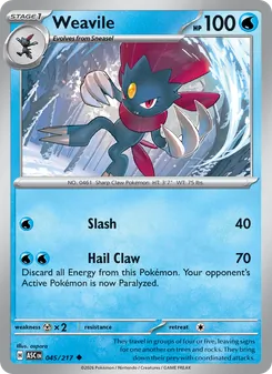 Weavile (Ascended Heroes #045)