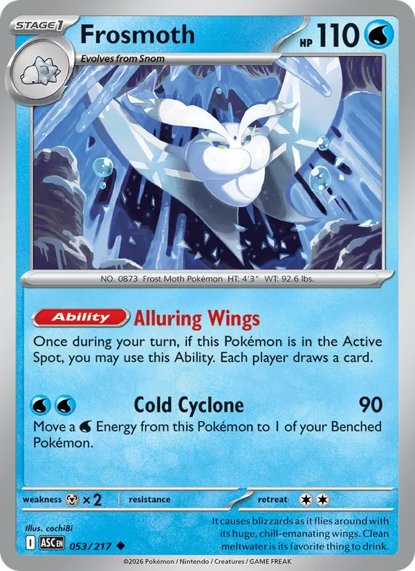Frosmoth — Ascended Heroes #053 (Pokémon TCG card)