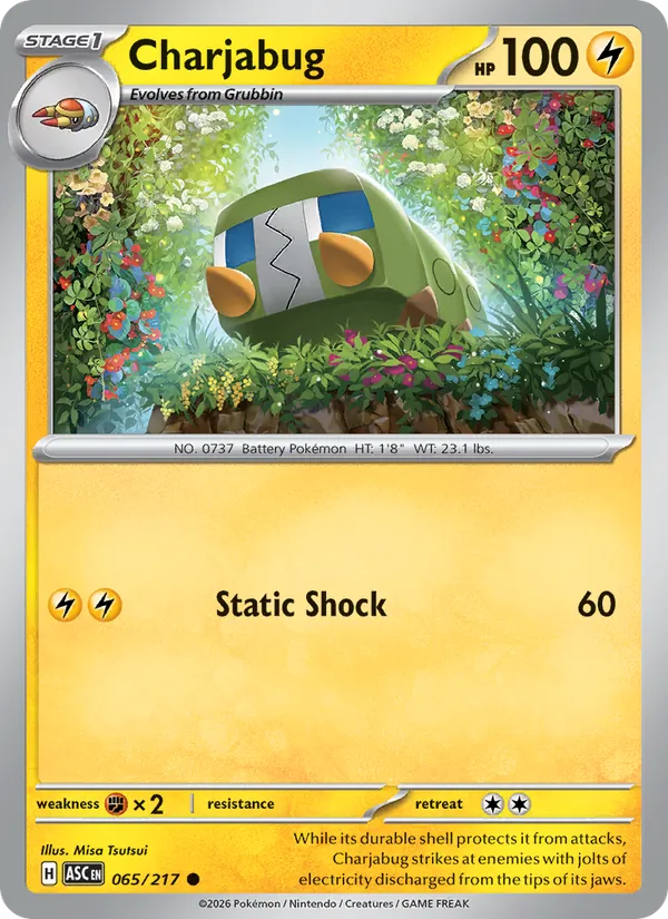 Charjabug — Ascended Heroes #065 (Pokémon TCG card)