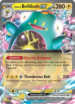 Iono's Bellibolt ex (Ascended Heroes #070)