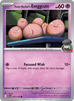 Team Rocket's Exeggcute (Ascended Heroes #077)