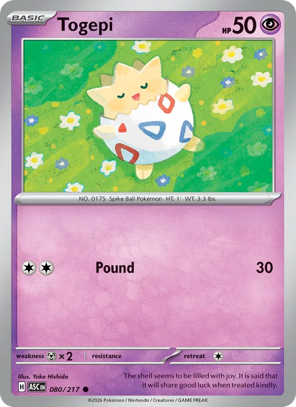 Togepi — Ascended Heroes #080 (Pokémon TCG card)