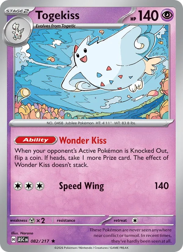 Togekiss — Ascended Heroes #082 (Pokémon TCG card)