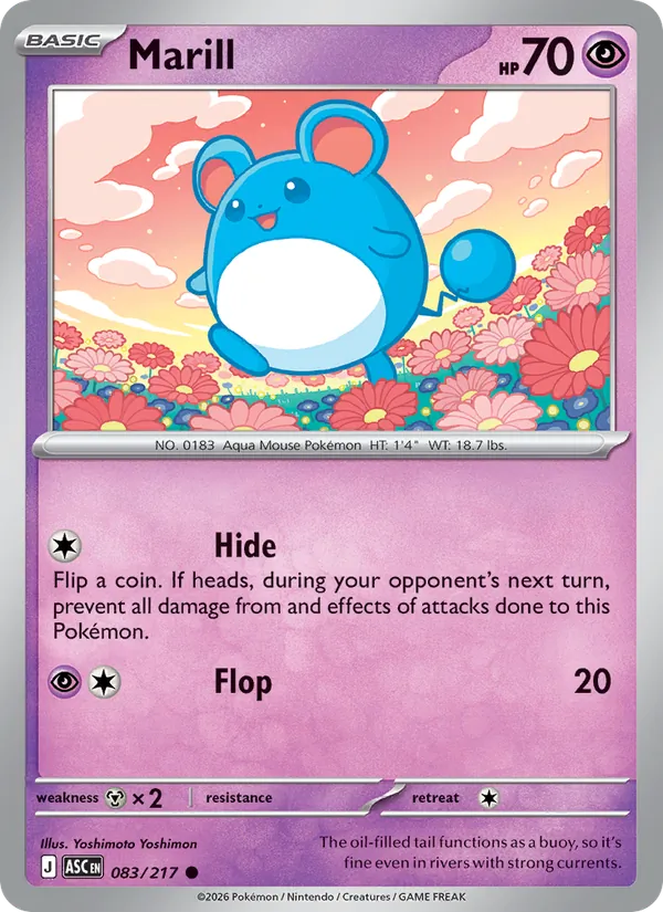 Marill — Ascended Heroes #083 (Pokémon TCG card)