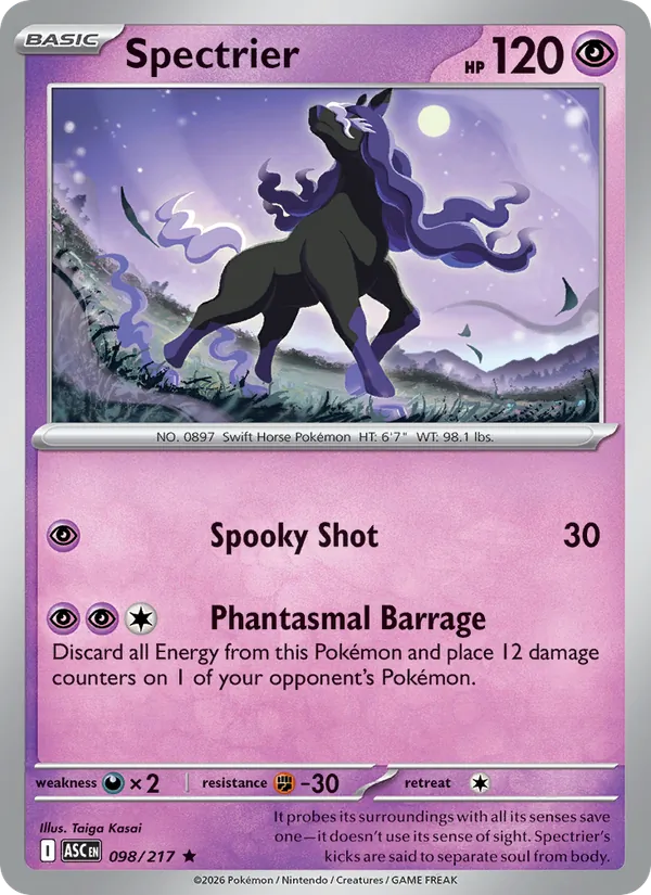 Spectrier — Ascended Heroes #098 (Pokémon TCG card)