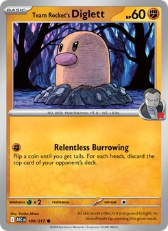Team Rocket's Diglett (Ascended Heroes #100)
