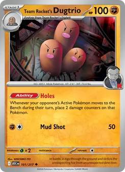 Team Rocket's Dugtrio (Ascended Heroes #101)