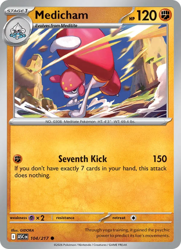 Medicham — Ascended Heroes #104 (Pokémon TCG card)