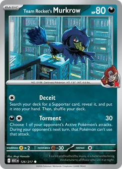Team Rocket's Murkrow (Ascended Heroes #126)
