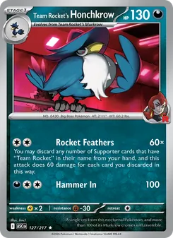 Team Rocket's Honchkrow (Ascended Heroes #127)