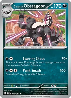 Galarian Obstagoon (Ascended Heroes #132)
