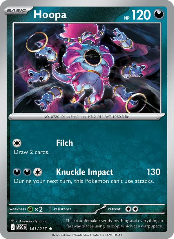 Hoopa — Ascended Heroes #141 (Pokémon TCG card)