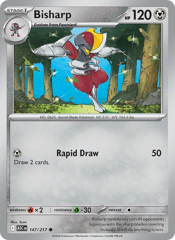 Bisharp — Ascended Heroes #147 (Pokémon TCG card)