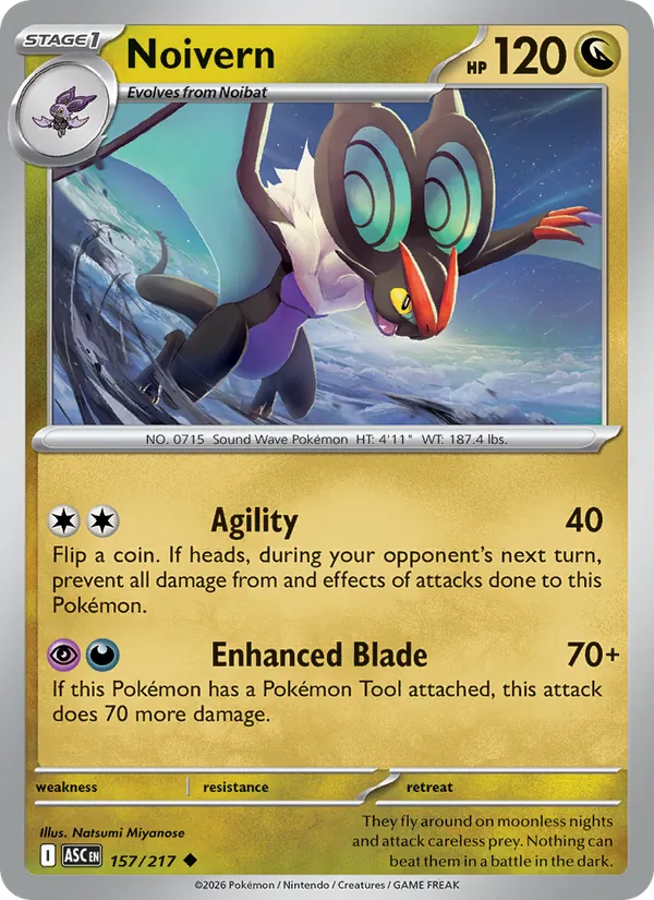 Noivern — Ascended Heroes #157 (Pokémon TCG card)