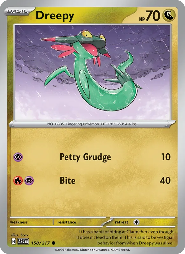 Dreepy — Ascended Heroes #158 (Pokémon TCG card)